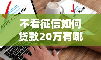 不看征信如何贷款20万有哪些？分享5个不看欠款的贷款软件