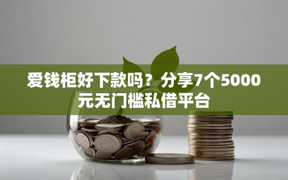 爱钱柜好下款吗？分享7个5000元无门槛私借平台
