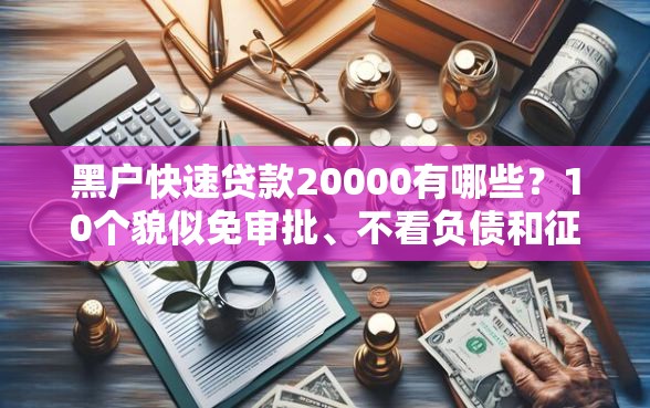 黑户快速贷款20000有哪些？10个貌似免审批、不看负债和征信的口子合集