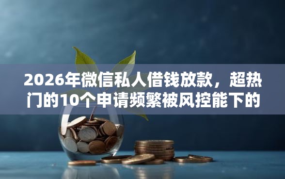 2026年微信私人借钱放款，超热门的10个申请频繁被风控能下的口子推荐
