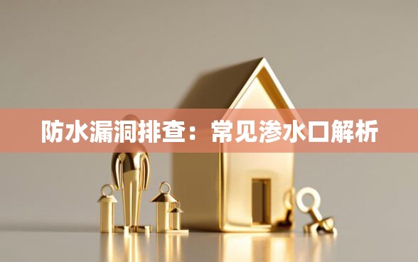 防水漏洞排查：常见渗水口解析