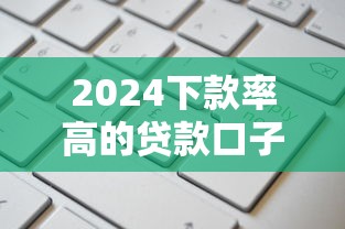 2024下款率高的贷款口子推荐