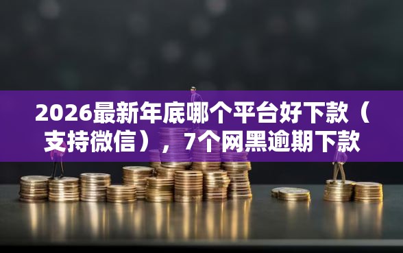 2026最新年底哪个平台好下款（支持微信），7个网黑逾期下款口子无私分享