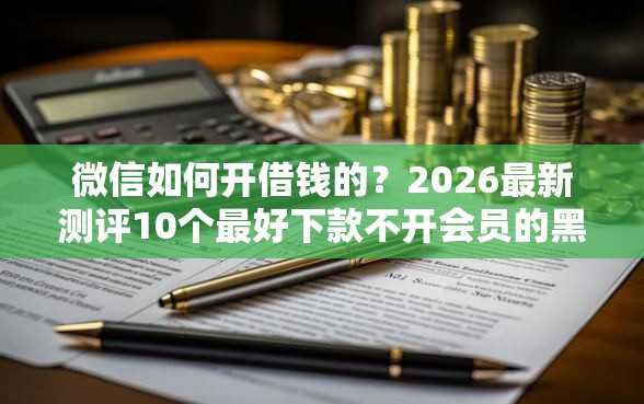 微信如何开借钱的？2026最新测评10个最好下款不开会员的黑户借钱平台