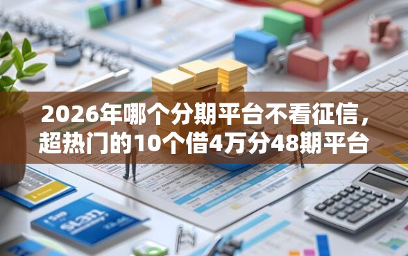 2026年哪个分期平台不看征信，超热门的10个借4万分48期平台推荐