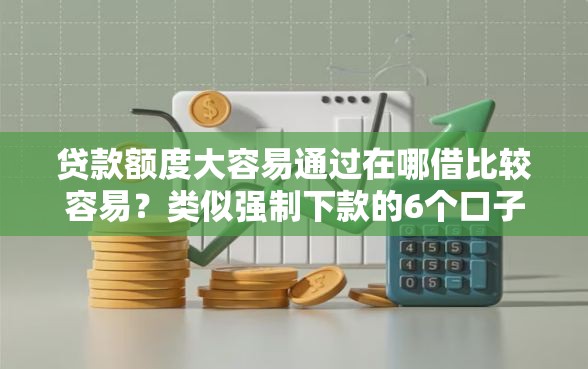 贷款额度大容易通过在哪借比较容易？类似强制下款的6个口子参考