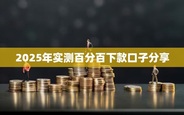 2025年实测百分百下款口子分享