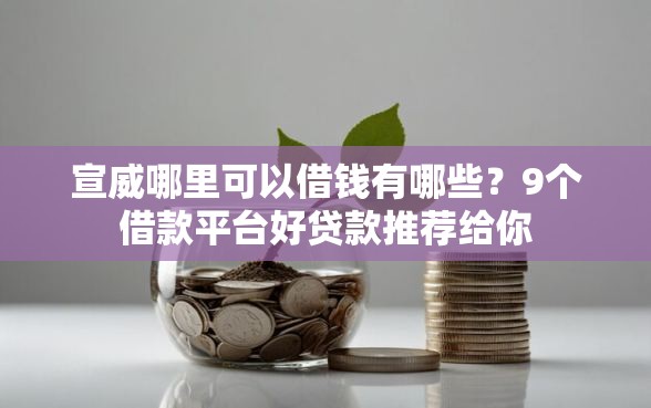 宣威哪里可以借钱有哪些？9个借款平台好贷款推荐给你