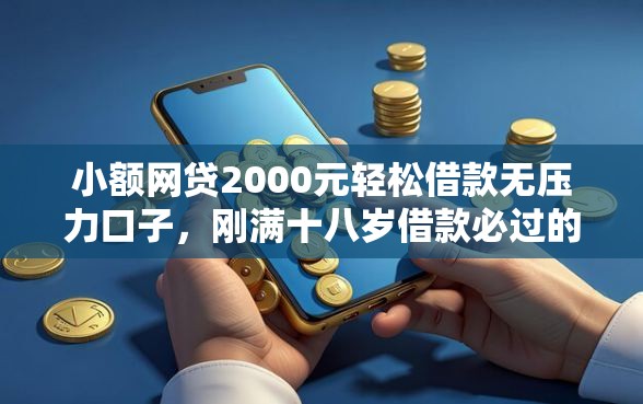 小额网贷2000元轻松借款无压力口子，刚满十八岁借款必过的软件的8个平台介绍
