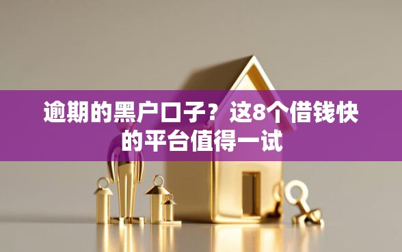 逾期的黑户口子？这8个借钱快的平台值得一试