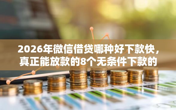 2026年微信借贷哪种好下款快，真正能放款的8个无条件下款的平台推荐