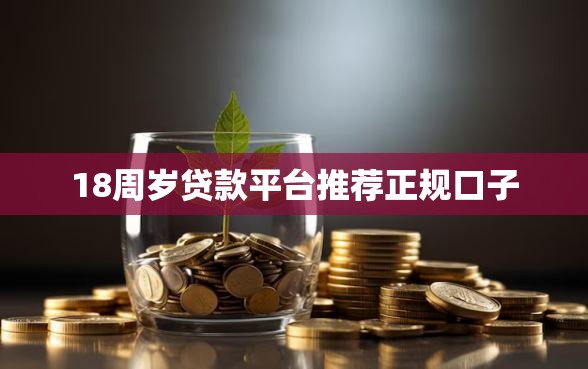 18周岁贷款平台推荐正规口子