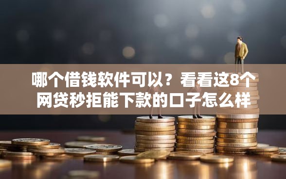 哪个借钱软件可以？看看这8个网贷秒拒能下款的口子怎么样