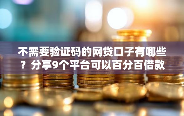 不需要验证码的网贷口子有哪些？分享9个平台可以百分百借款网贷