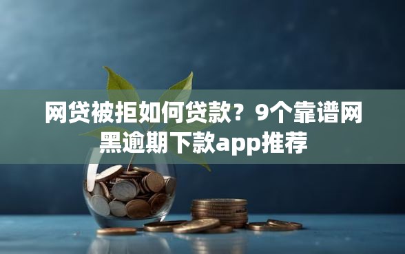 网贷被拒如何贷款？9个靠谱网黑逾期下款app推荐