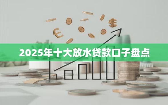 2025年十大放水贷款口子盘点