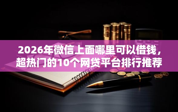 2026年微信上面哪里可以借钱，超热门的10个网贷平台排行推荐