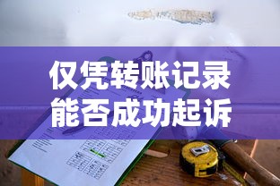 仅凭转账记录能否成功起诉