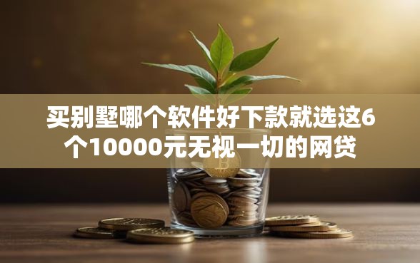 买别墅哪个软件好下款就选这6个10000元无视一切的网贷