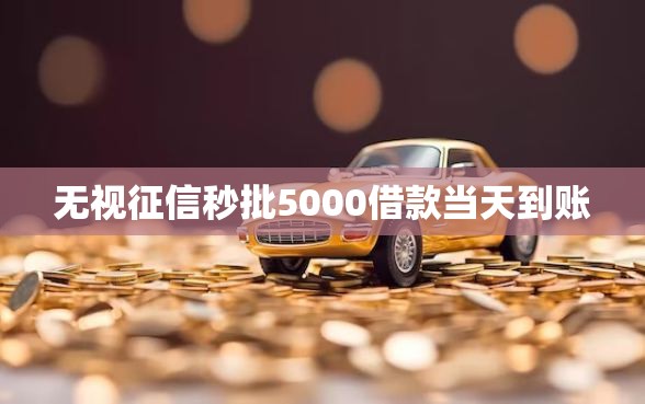 无视征信秒批5000借款当天到账