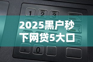2025黑户秒下网贷5大口子