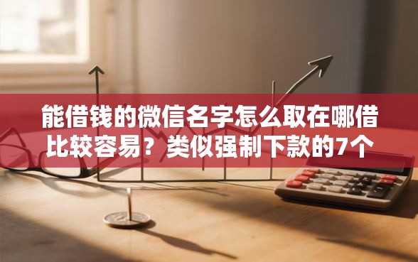 能借钱的微信名字怎么取在哪借比较容易？类似强制下款的7个口子参考