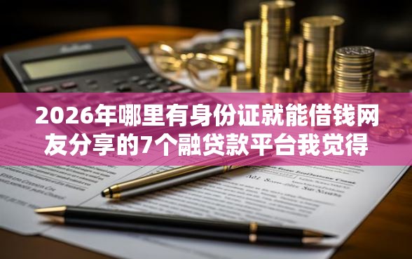 2026年哪里有身份证就能借钱网友分享的7个融贷款平台我觉得不错！