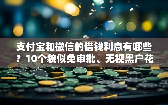 支付宝和微信的借钱利息有哪些？10个貌似免审批、无视黑户花户必下款口子合集