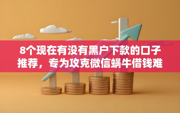 8个现在有没有黑户下款的口子推荐，专为攻克微信蜗牛借钱难题