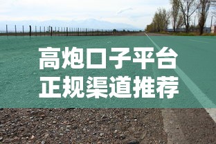 高炮口子平台正规渠道推荐