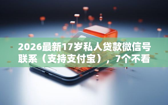 2026最新17岁私人贷款微信号联系（支持支付宝），7个不看征信无视黑白百分百下款无私分享