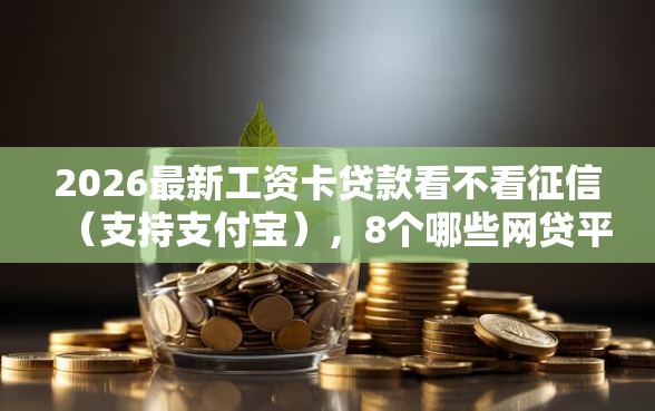 2026最新工资卡贷款看不看征信（支持支付宝），8个哪些网贷平台不上征信无私分享