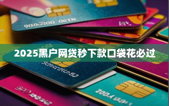2025黑户网贷秒下款口袋花必过