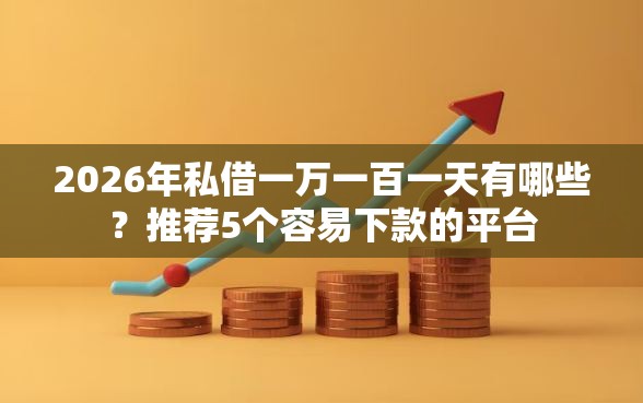 2026年私借一万一百一天有哪些？推荐5个容易下款的平台