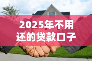 2025年不用还的贷款口子合集