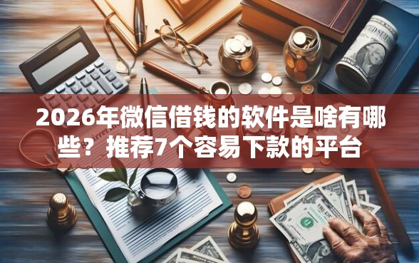 2026年微信借钱的软件是啥有哪些？推荐7个容易下款的平台
