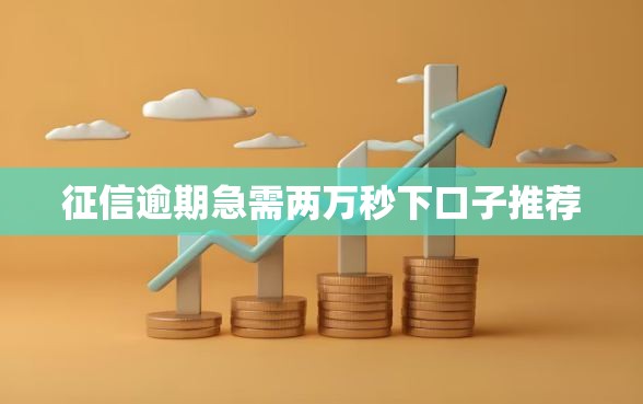 征信逾期急需两万秒下口子推荐