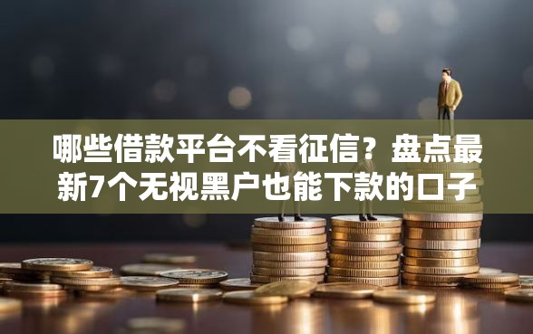 哪些借款平台不看征信？盘点最新7个无视黑户也能下款的口子
