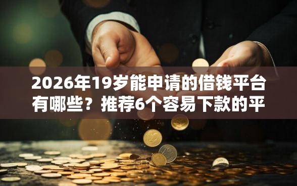 2026年19岁能申请的借钱平台有哪些？推荐6个容易下款的平台