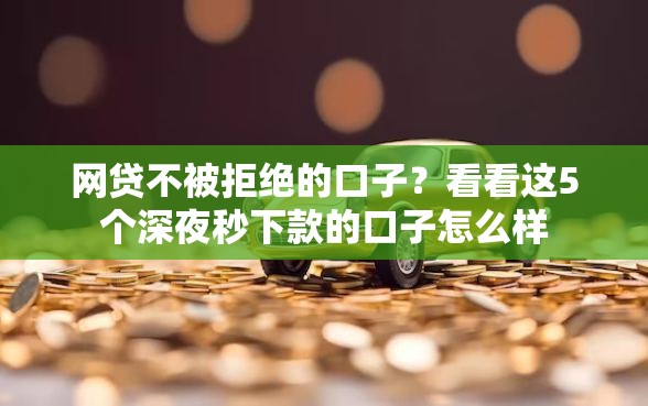 网贷不被拒绝的口子？看看这5个深夜秒下款的口子怎么样