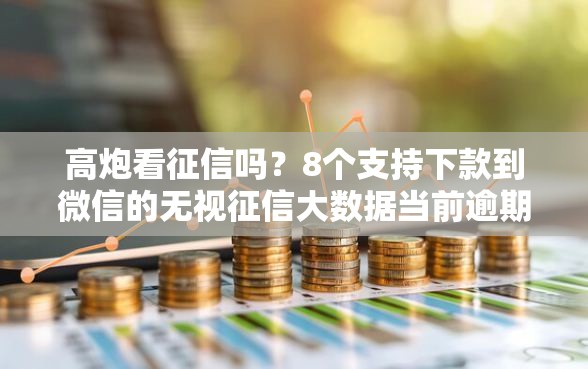 高炮看征信吗？8个支持下款到微信的无视征信大数据当前逾期下款的口子