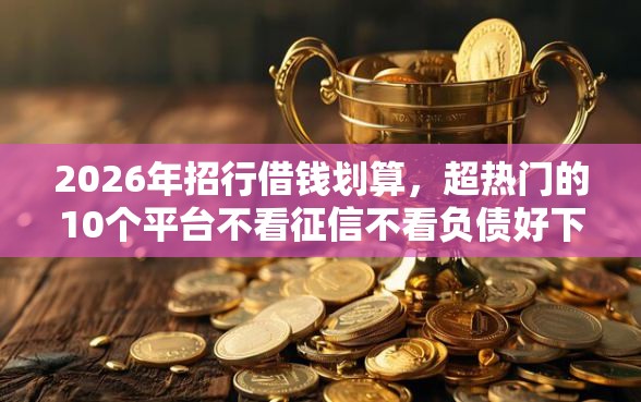 2026年招行借钱划算，超热门的10个平台不看征信不看负债好下款推荐