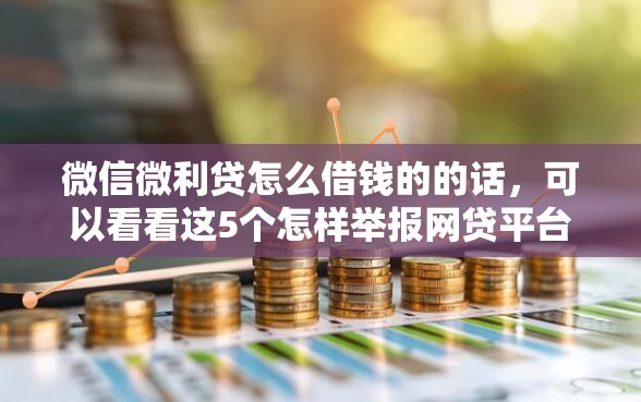 微信微利贷怎么借钱的的话，可以看看这5个怎样举报网贷平台