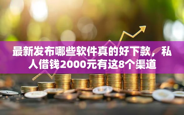 最新发布哪些软件真的好下款，私人借钱2000元有这8个渠道