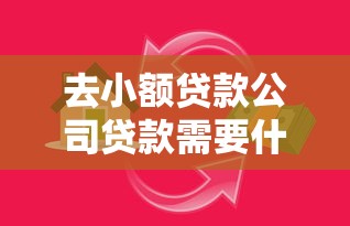 去小额贷款公司贷款需要什么？盘点6个可以贷款的平台给你参考