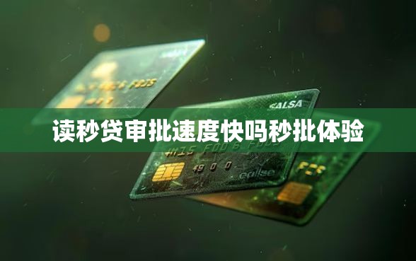 读秒贷审批速度快吗秒批体验