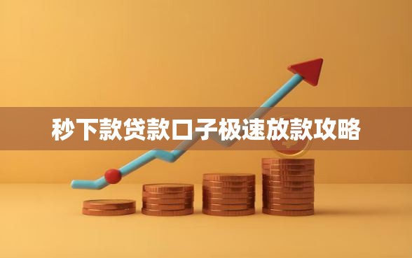 秒下款贷款口子极速放款攻略