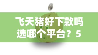 飞天猪好下款吗选哪个平台？5个个人小额贷款平台推荐