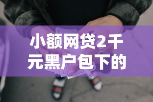 小额网贷2千元黑户包下的口子，黑名单借款平台的6个平台介绍