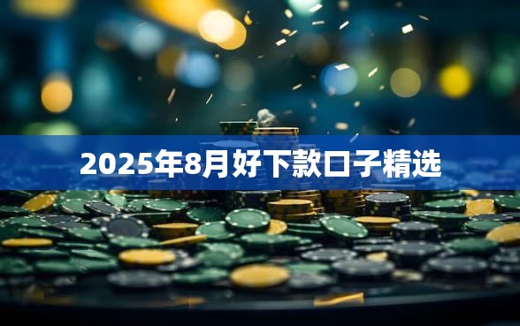 2025年8月好下款口子精选